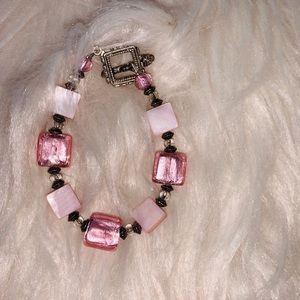 Pink and whitish pink braclet